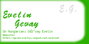 evelin gevay business card